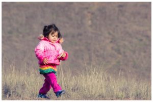 Girl walking