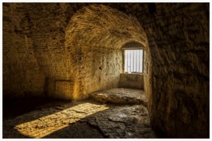 light coming from a castle window